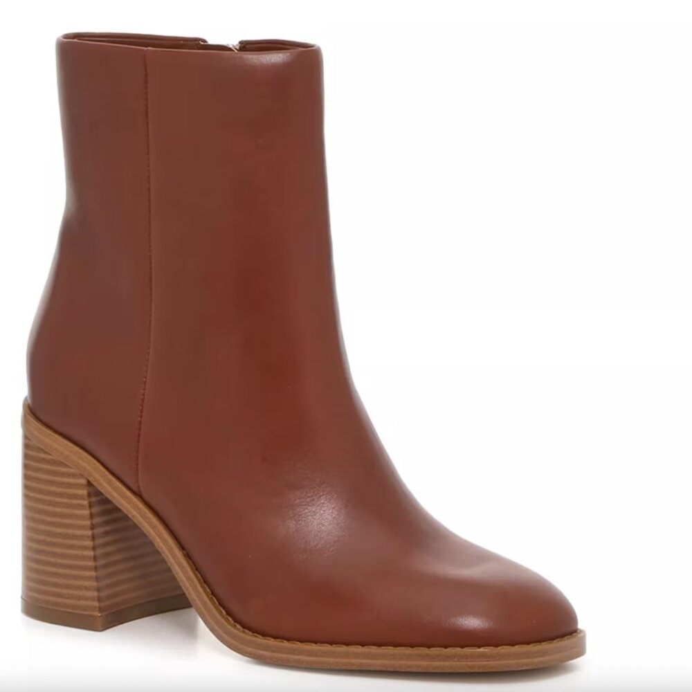 Marc Fisher Lysia Bootie - Cognac - 7.5 - Ankle - Brown